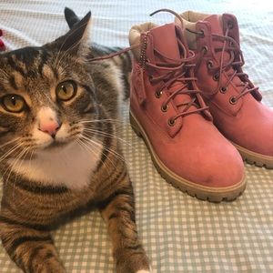 Pink Timberland Boots